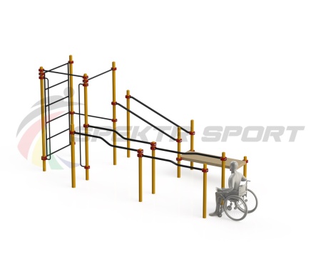 Купить Спортивный комплекс для инвалидов-колясочников WRK-D16_76mm в Заполярном 